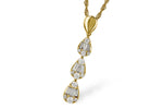 Allison Kaufman Diamond Necklace in 14K Yellow Gold, 0.40 ctw (N8204)