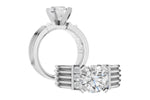 Allison Kaufman Diamond Engagement Ring Semi-Mount in 14K White Gold, 0.20 ctw (L7939), alternate view