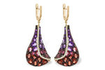 Allison Kaufman Multi-Gemstone & Diamond Earrings in 14K Yellow Gold, 6.74 ctw