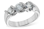 Allison Kaufman Diamond Wedding Band in 14K White Gold, 1.00 ctw (WR117-1)