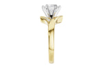 Allison Kaufman Diamond Engagement Ring Semi-Mount in 14K Yellow Gold, 0.06 ctw, alternate view