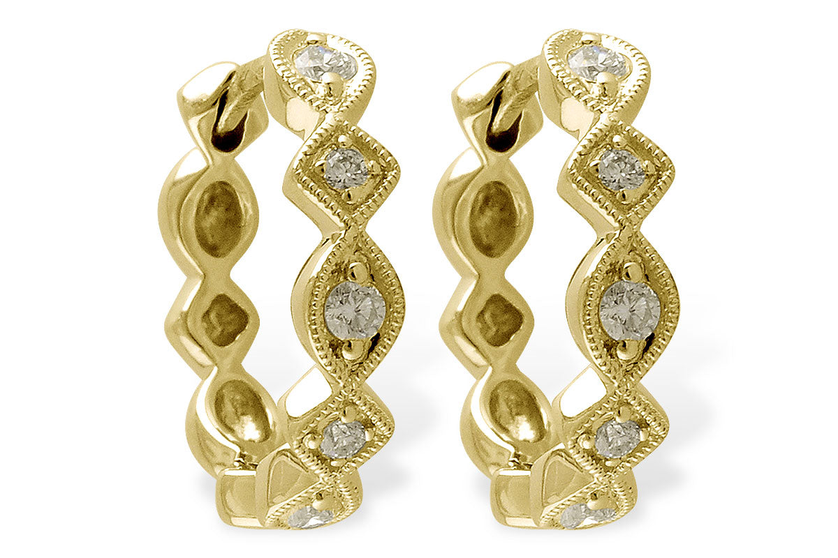 Allison Kaufman Diamond Earrings in 14K Yellow Gold, 0.22 ctw