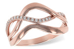 Allison Kaufman Diamond Ring in 14K Rose Gold, 0.12 ctw (D5662)