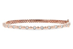 Allison Kaufman Diamond Bangle Bracelet in 14K Rose Gold, 0.25 ctw