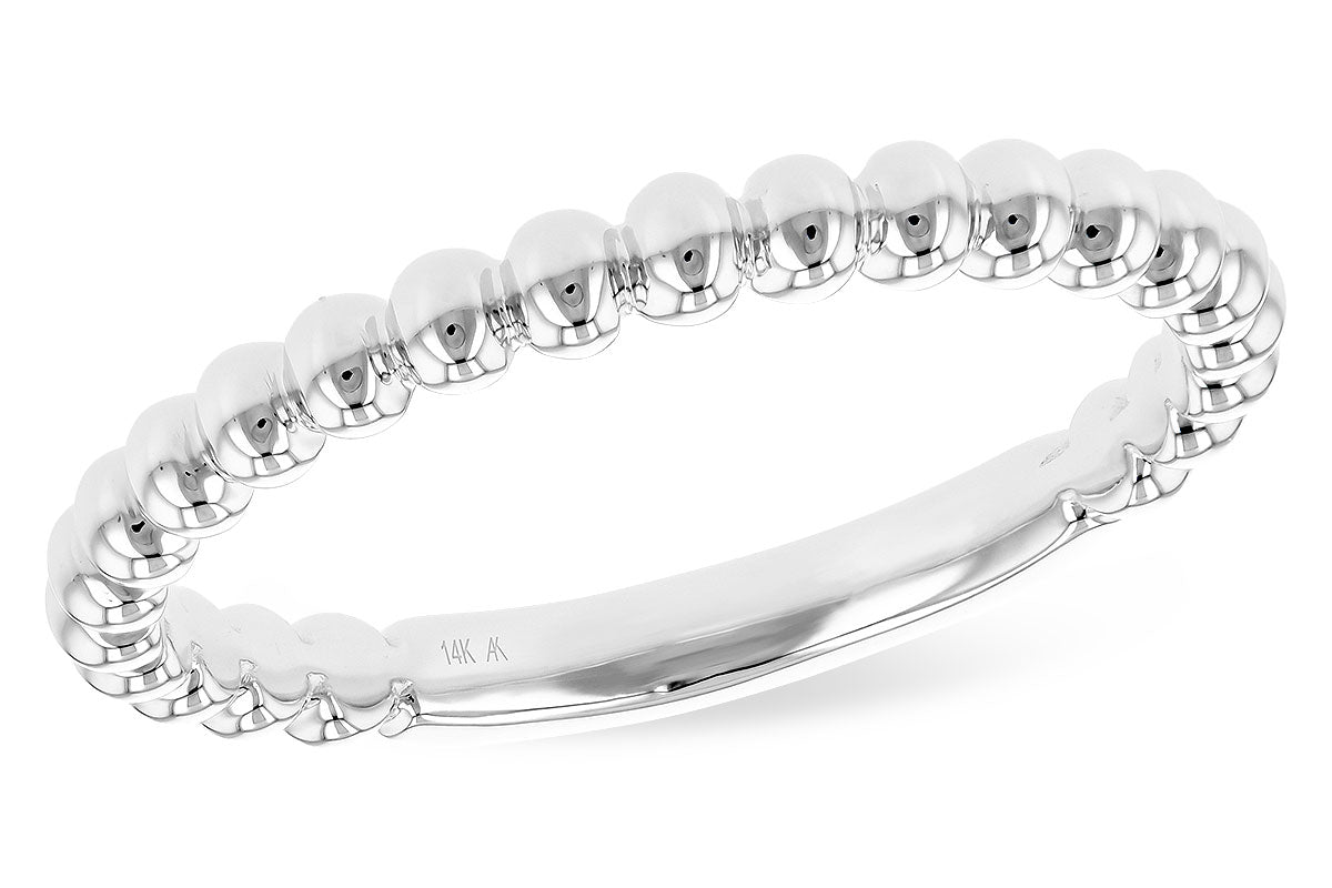 Allison Kaufman Wedding Band in 14K White Gold (W2414)