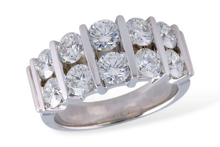 Allison Kaufman Diamond Wedding Band in 14K White Gold, 3.00 ctw