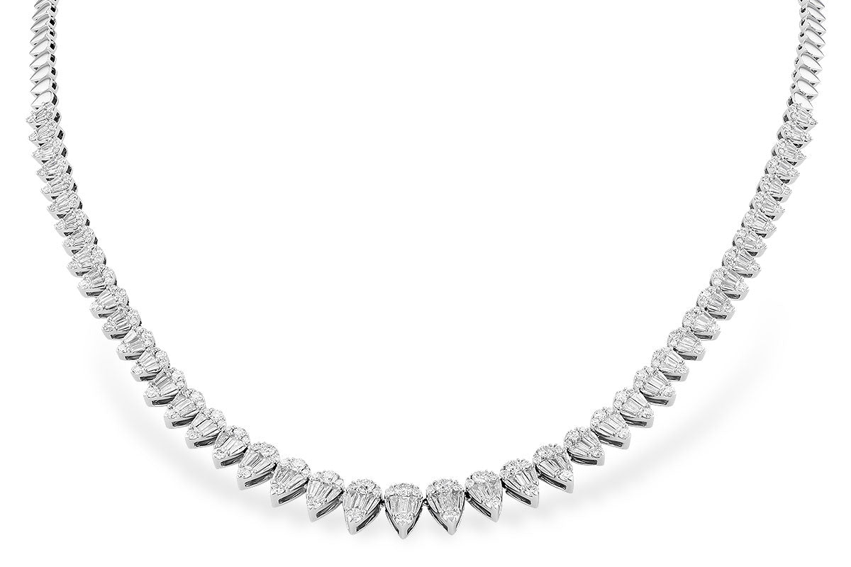 Allison Kaufman Diamond Necklace in 14K White Gold, 3.80 ctw