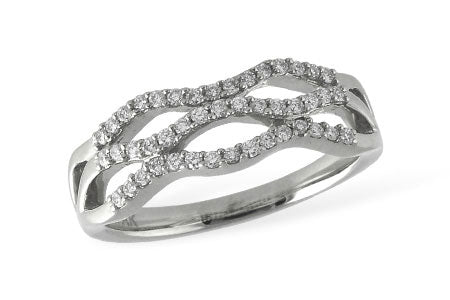 Allison Kaufman Diamond Wedding Band in 14K White Gold, 0.24 ctw (W1842)