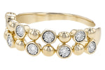 Allison Kaufman Diamond Wedding Band in 14K Yellow Gold, 0.16 ctw, alternate view