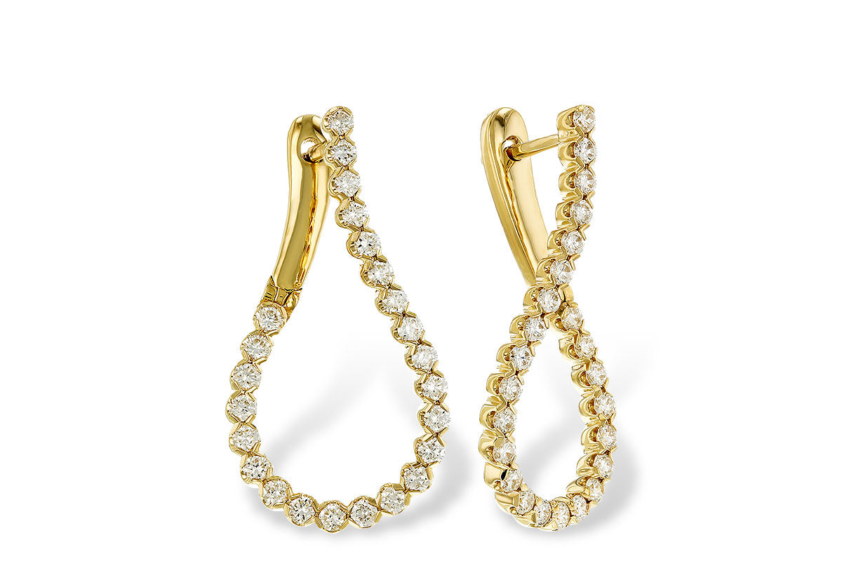 Allison Kaufman Diamond Earrings in 14K Yellow Gold, 1.00 ctw (E2344)