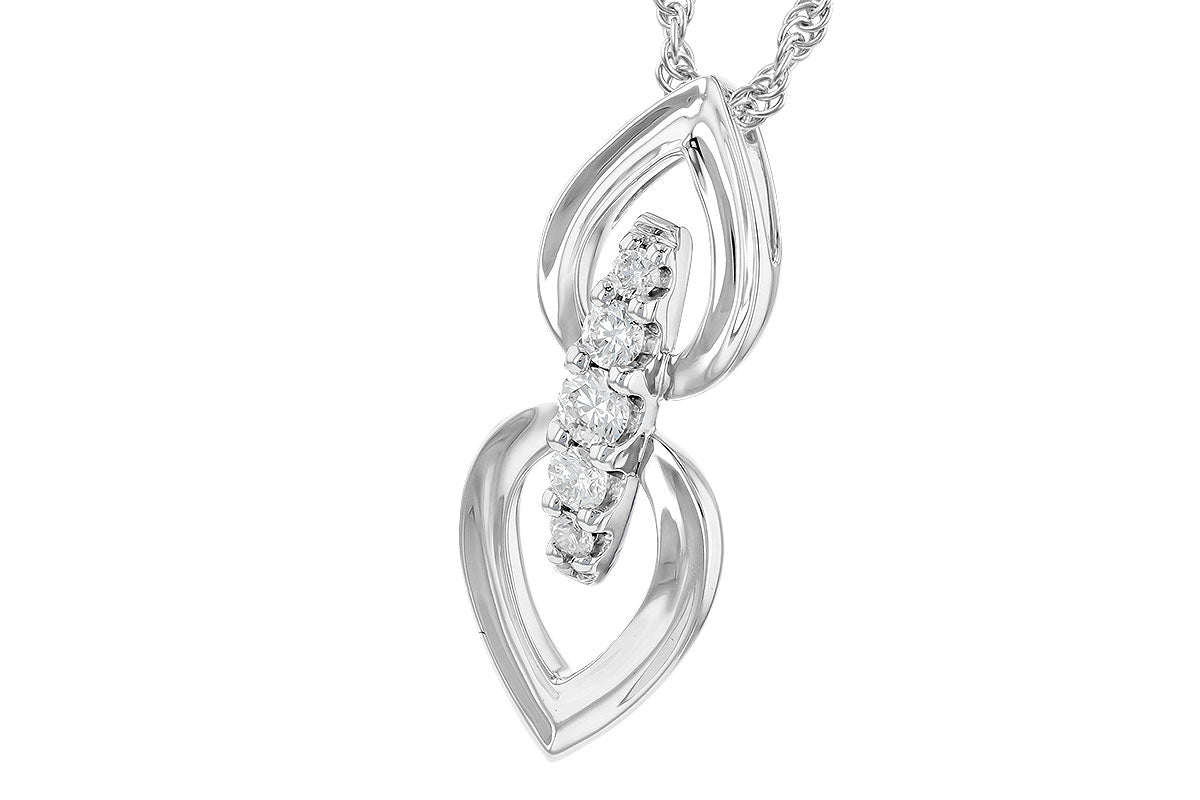 Allison Kaufman Diamond Necklace in 14K White Gold, 0.22 ctw (N8230), alternate view