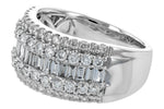 Allison Kaufman Diamond Wedding Band in 14K White Gold, 1.50 ctw, alternate view