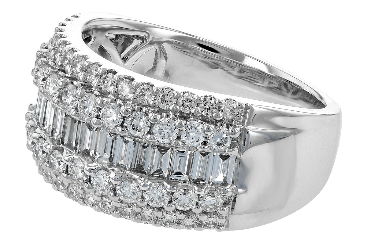 Allison Kaufman Diamond Wedding Band in 14K White Gold, 1.50 ctw, alternate view