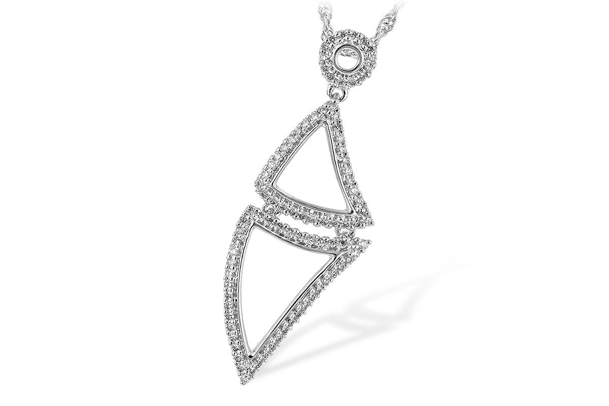 Allison Kaufman Diamond Necklace in 14K White Gold, 0.25 ctw (N7785)