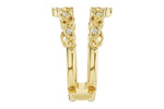 Allison Kaufman Diamond Ring Guard in 14K Yellow Gold, 0.08 ctw, alternate view