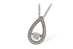 Allison Kaufman Diamond Necklace in 14K White Gold, 0.38 ctw (N7696)