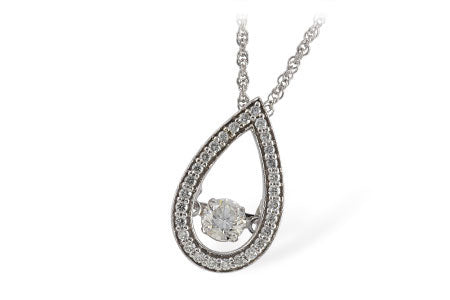 Allison Kaufman Diamond Necklace in 14K White Gold, 0.38 ctw (N7696)