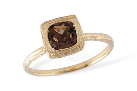 Allison Kaufman Smoky Quartz Ring in 14K Yellow Gold, 0.82 ctw