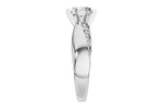 Allison Kaufman Diamond Engagement Ring Semi-Mount in 14K White Gold, 0.12 ctw (L7940), alternate view