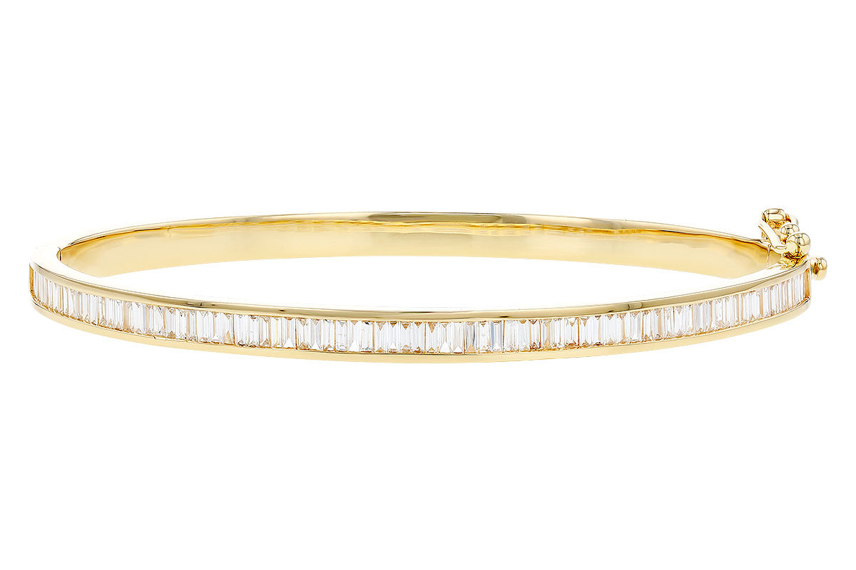 Allison Kaufman Diamond Bangle Bracelet in 14K Yellow Gold, 1.02 ctw