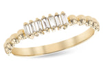 Allison Kaufman Baguette Diamond Ring in 14K Yellow Gold, 0.10 ctw