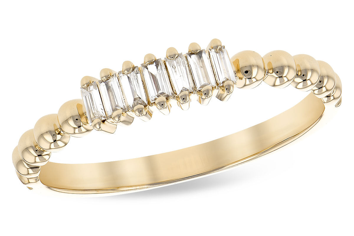 Allison Kaufman Baguette Diamond Ring in 14K Yellow Gold, 0.10 ctw