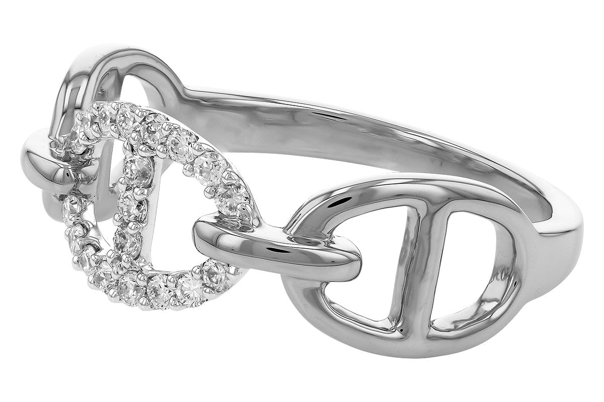 Allison Kaufman Diamond Ring in 14K White Gold, 0.18 ctw, alternate view