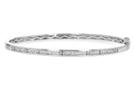 Allison Kaufman Diamond Bangle Bracelet in 14K White Gold, 1.00 ctw