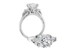 Allison Kaufman Diamond Engagement Ring Semi-Mount in 14K White Gold, 0.16 ctw (L7955), alternate view
