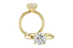Allison Kaufman Diamond Engagement Ring Semi-Mount in 14K Yellow Gold, 0.06 ctw (L7947), alternate view