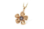 Allison Kaufman Diamond Necklace in 14K Yellow Gold, 0.03 ctw (N7445)