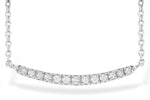 Allison Kaufman Diamond Necklace in 14K White Gold, 0.10 ctw