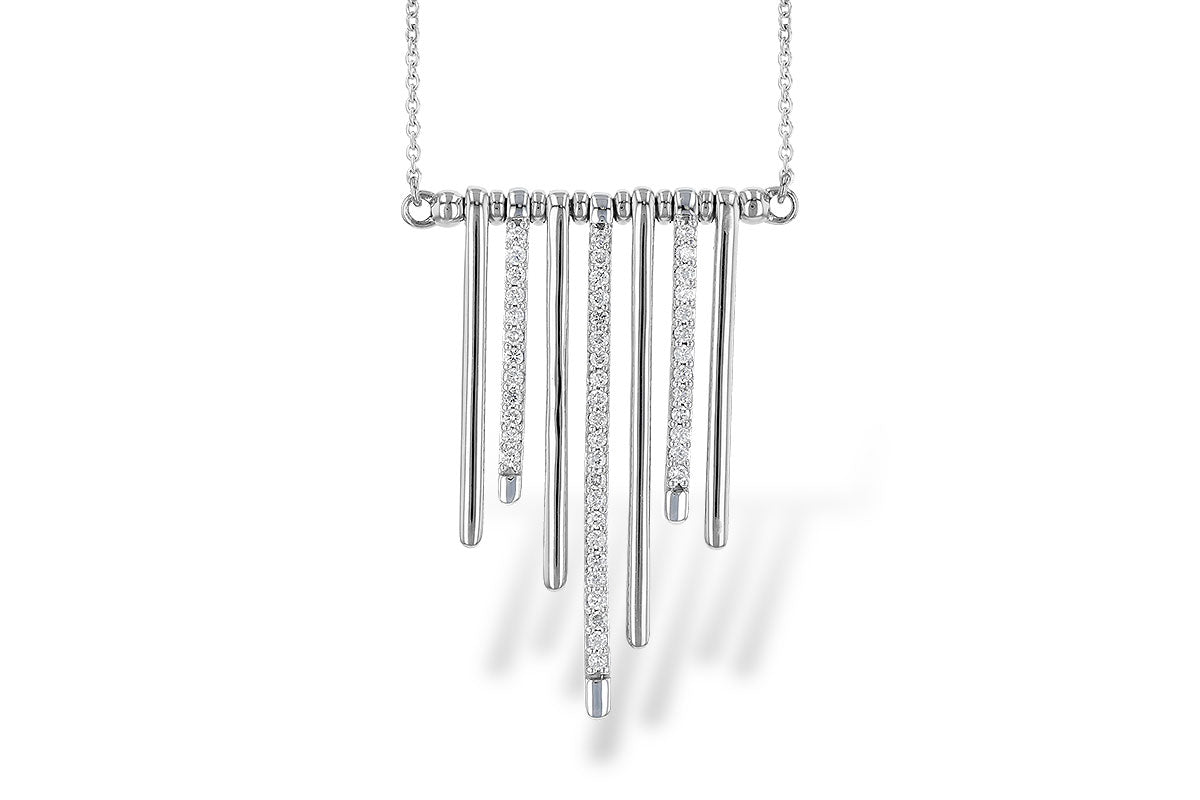 Allison Kaufman Diamond Necklace in 14K White Gold, 0.33 ctw (N8158)