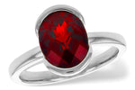 Allison Kaufman Garnet Ring in 14K White Gold, 2.95 ctw