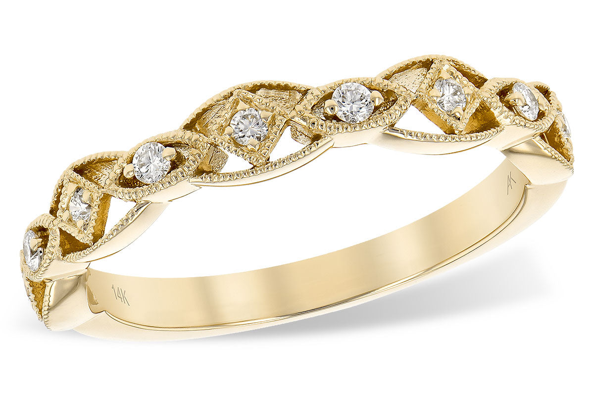 Allison Kaufman Diamond Wedding Band in 14K Yellow Gold, 0.13 ctw