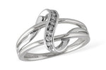 Allison Kaufman Diamond Ring in 14K White Gold, 0.09 ctw (D5088)