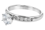 Allison Kaufman Diamond Engagement Ring Semi-Mount in 14K White Gold, 0.20 ctw (LR111-20), alternate view