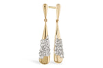 Allison Kaufman Baguette Diamond Earrings in 14K Yellow Gold, 0.20 ctw