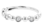 Allison Kaufman Diamond Wedding Band in 14K White Gold, 0.08 ctw (W2402), alternate view