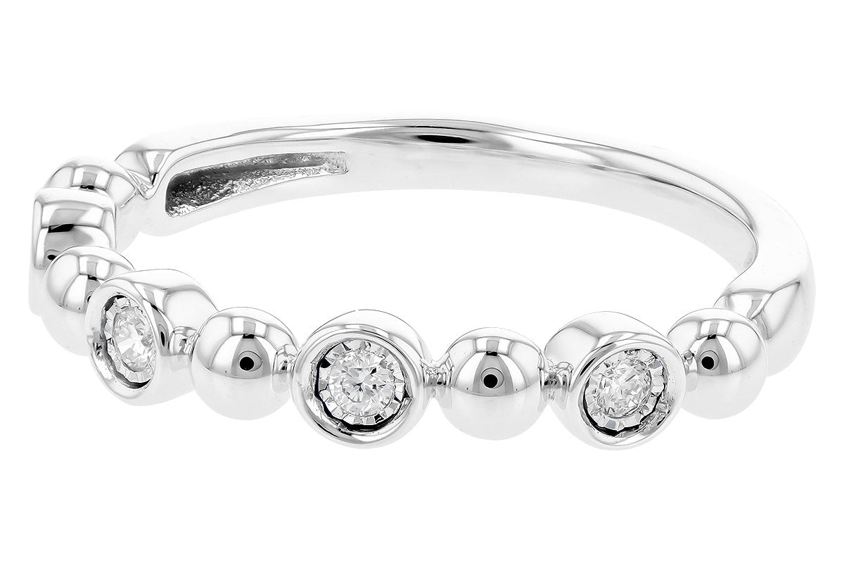 Allison Kaufman Diamond Wedding Band in 14K White Gold, 0.08 ctw (W2402), alternate view