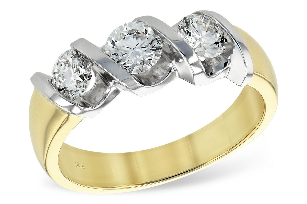 Allison Kaufman Diamond Wedding Band in 14K Yellow Gold, 1.00 ctw (WR117-1)