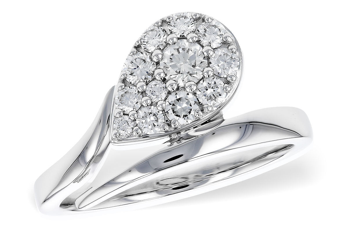 Allison Kaufman Diamond Ring in 14K White Gold, 0.50 ctw (D6078)