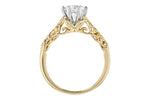 Allison Kaufman Diamond Engagement Ring Semi-Mount in 14K Yellow Gold, 0.06 ctw (L7719), alternate view