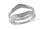 Allison Kaufman Diamond Ring Guard in 14K White Gold, 0.24 ctw (W1999)