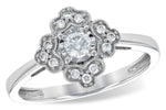 Allison Kaufman Diamond Ring in 14K White Gold, 0.24 ctw (D5755)