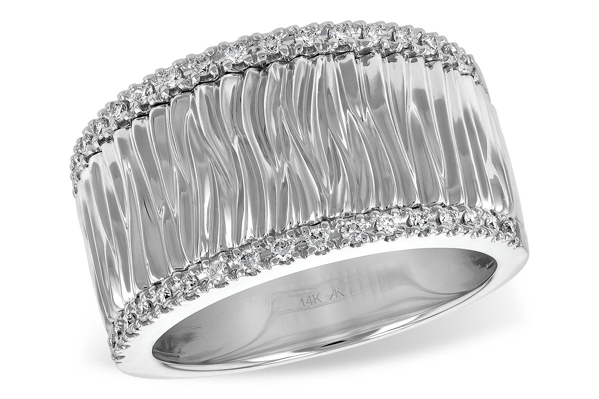 Allison Kaufman Diamond Wedding Band in 14K White Gold, 0.20 ctw (W1932)