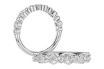Allison Kaufman Diamond Wedding Band in 14K White Gold, 0.52 ctw, alternate view