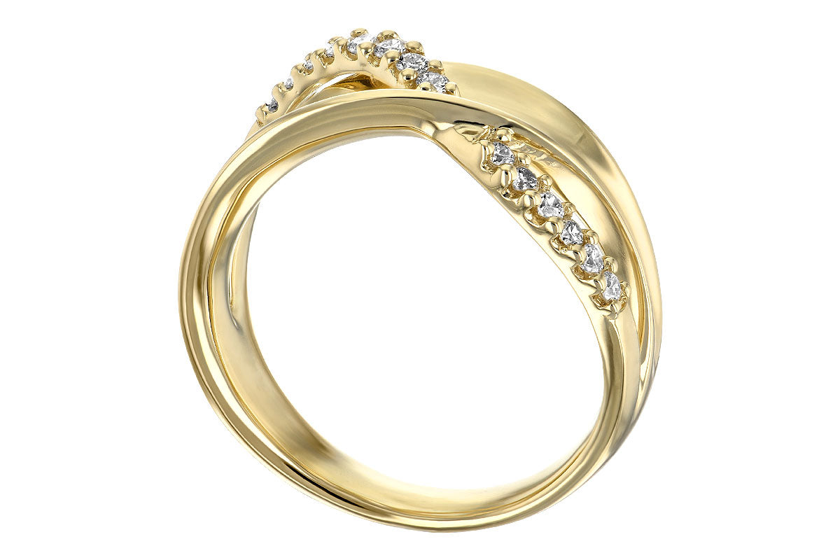 Allison Kaufman Diamond Wedding Band in 14K Yellow Gold, 0.21 ctw (W2025), alternate view