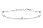 Allison Kaufman Diamond Bracelet in 14K White Gold, 0.15 ctw
