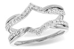 Allison Kaufman Diamond Ring Guard in 14K White Gold, 0.50 ctw